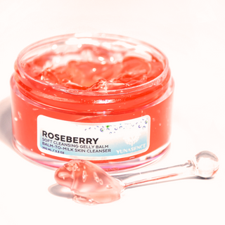 ROSEBERRY Soft Cleansing Gelly Balm,  Phytoaromatic Balm-to-Milk Skin Cleanser