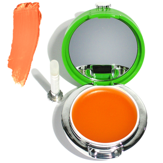 Yunasence KISSABELLA Restoring Leave-on Lip Mask.  With Hyaluronic acid and Amino Acids. with built in spatula and compact with mirror