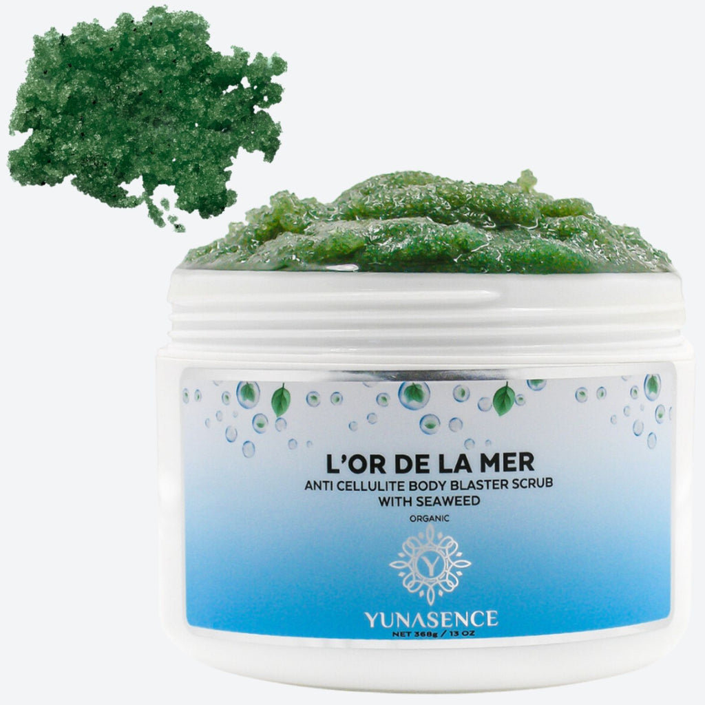 cellulite aloe vera Yunasence L'or de la Mer Eliminate Cellulite with Our Detoxifying Body  Scrub Enriched with Seaweed and Herbal Extracts – YUNASENCE