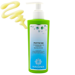 Yunasence PHYTO'ME Cleansing Nectar & Masque with Fruit Enzymes and BHA Salicylic acid for oily blemished skin prone to acne and breakouts