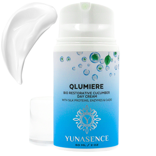 Yunasence Qlumiere Bio-Restorative Cucumber Day Creme with Silk Proteins, Enzymes & Co Q10