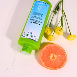 RADIAN-C+ Antioxidant Brightening Essence, With Vitamin C, Arbutin, Tranexamic Acid, Ectoin laying flat