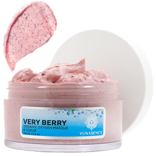 Yunasence VERY BERRY Organic Oxygen Masque & Scrub with Antioxidants, Vitamin C & Superberries
