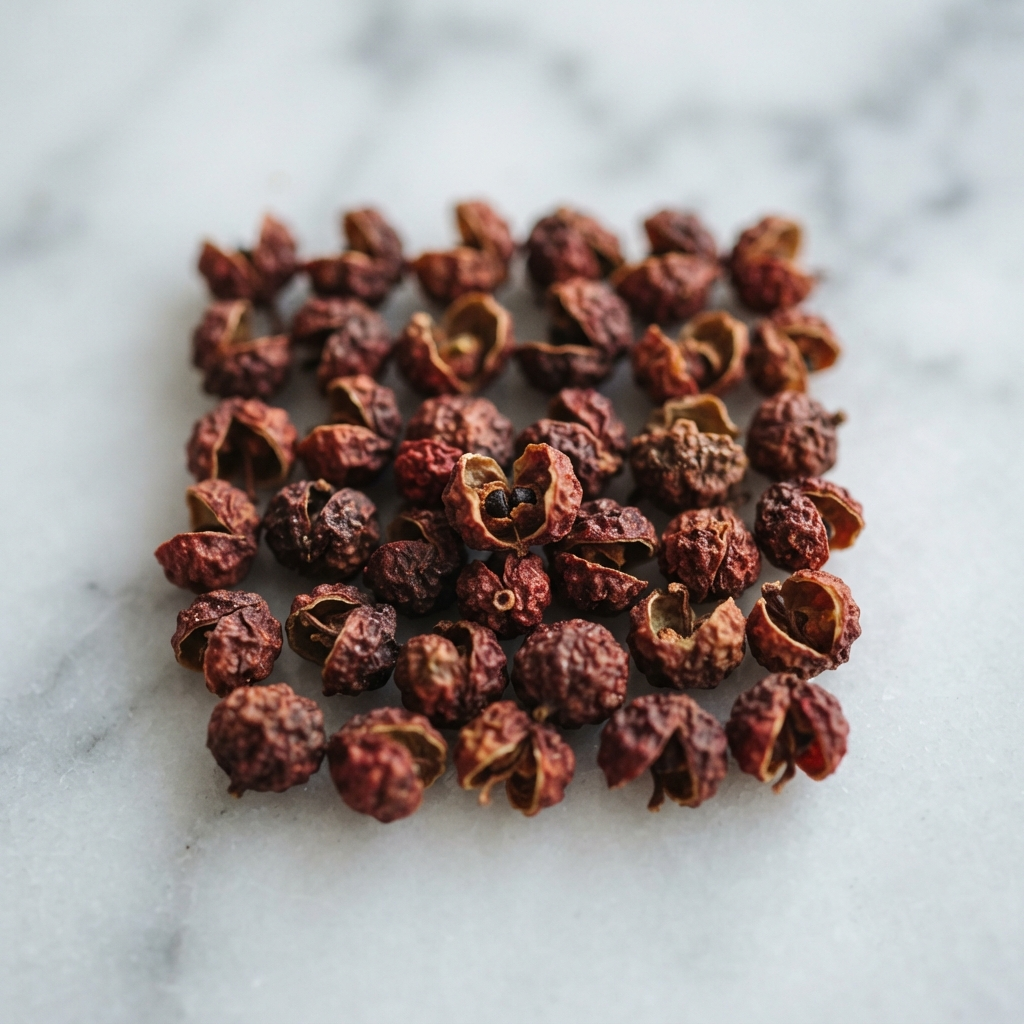 image of seeds of Zanthoxylum Alatum Fruit