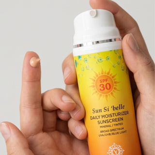 Sun Si'belle Daily Moisturizing Sunscreen SPF30, Tinted, UVA / UVB / Blue Light 3.3oz