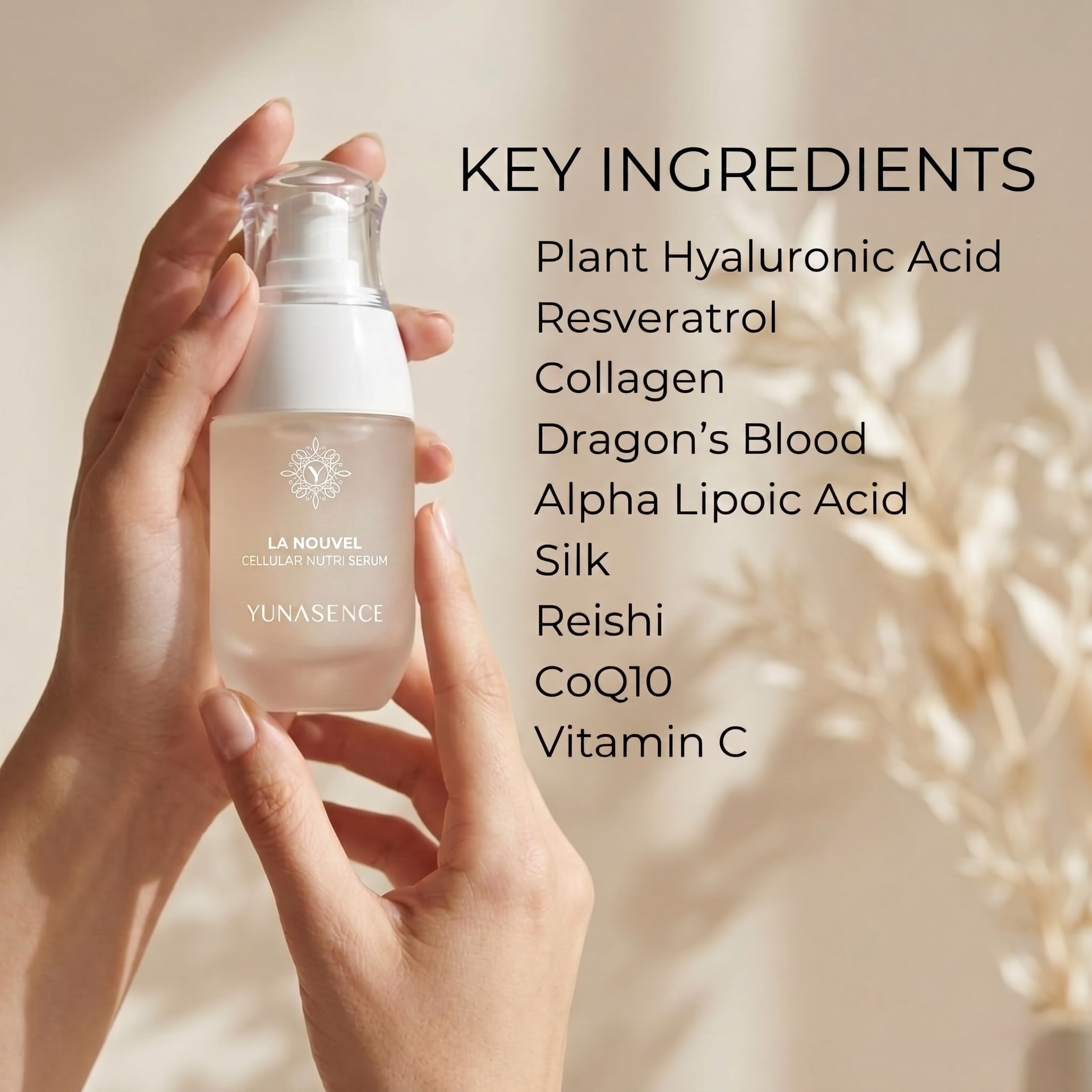 Collagen Serum with Resveratrol & Peptides - Yunasence LA NOUVEL