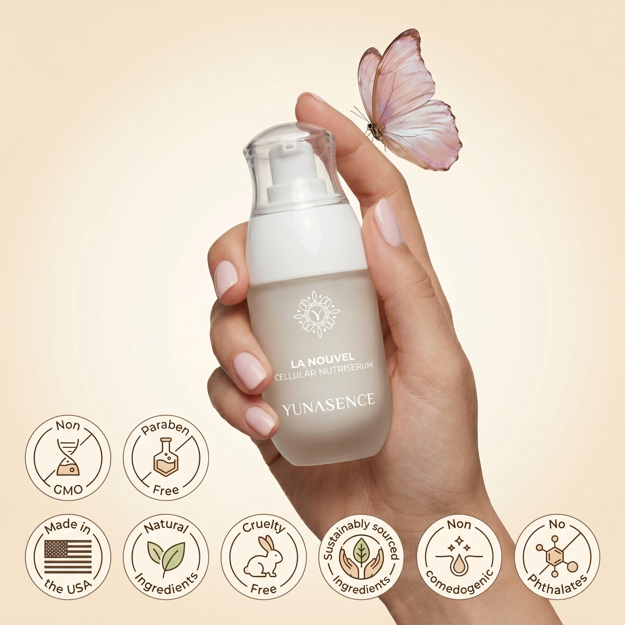 Collagen Serum with Resveratrol & Peptides - Yunasence LA NOUVEL
