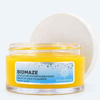 BIOMAZE Gentle Microdermabrasion Balm to Milk Cleanser