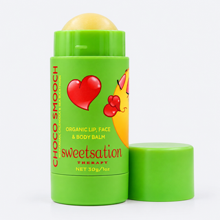Choco Smooch Organic Lip & Face Balm, with Argan, Calendula & Sea Buckthorn