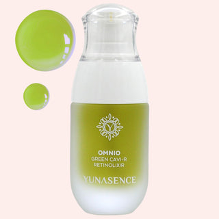 OMNIO Green Cavi-R Retinolixir, Bio-Retinol Liquid Lift, with 3% Bakuchiol, Collagen & Elastin, 1oz