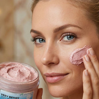 VERY BERRY Organic Oxygen Masque & Scrub with Antioxidants, Vitamin C & Superberries