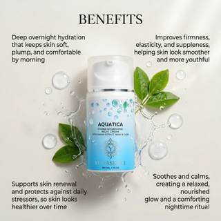 AQUATICA Hydra-Nourishing Night Cream with Caviar Extract, Reishi and CoQ10