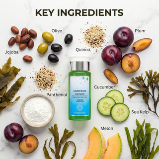 CARIN’DUO Bi-Phase Micellar Makeup Remover for Waterproof Makeup. Eyes/Face/Lips