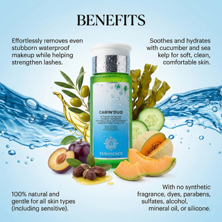 CARIN’DUO Bi-Phase Micellar Makeup Remover for Waterproof Makeup. Eyes/Face/Lips