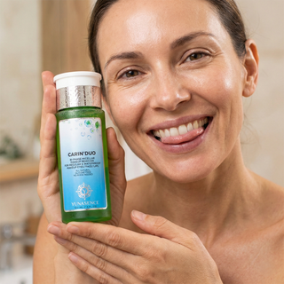 CARIN’DUO Bi-Phase Micellar Makeup Remover for Waterproof Makeup. Eyes/Face/Lips