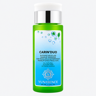 CARIN’DUO Bi-Phase Micellar Makeup Remover for Waterproof Makeup. Eyes/Face/Lips
