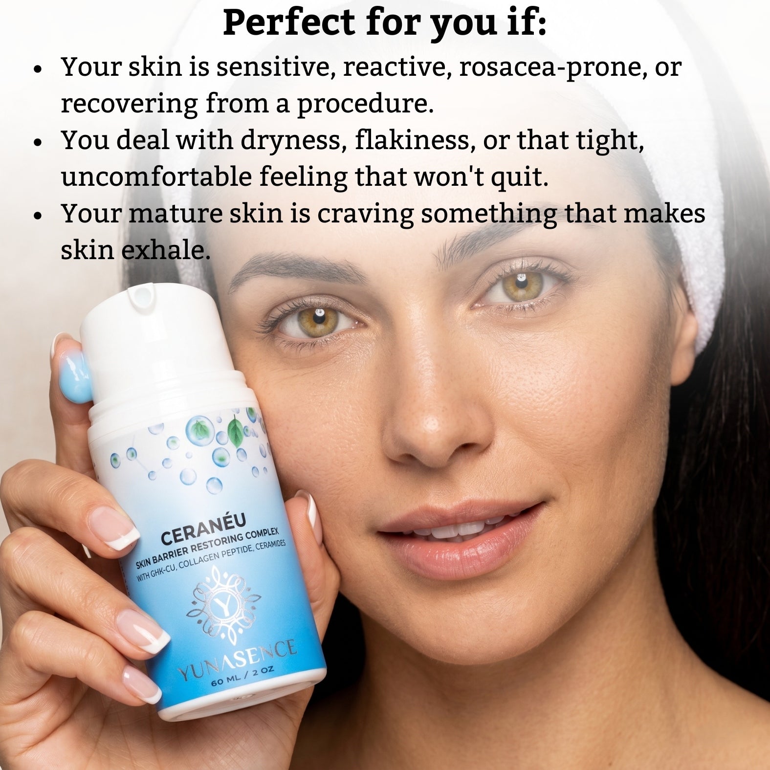 Copper Peptide Barrier Cream - Yunasence GHK-Cu with Ceramides YUNASENCE Copper Peptide Barrier Cream - Yunasence GHK-Cu with Ceramides YUNASENCE