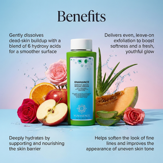 ENAHANCE Essential Beauty Renewal Essence for all skin types, with AHA, PHA.