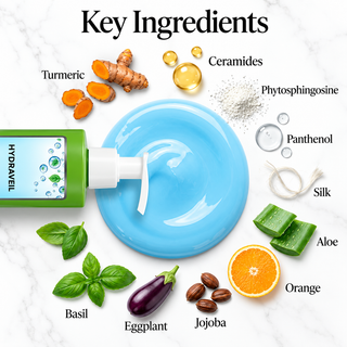 HYDRAVEIL Hydrating and Nourishing Face Wash, with Ceramides & Silk, 6oz