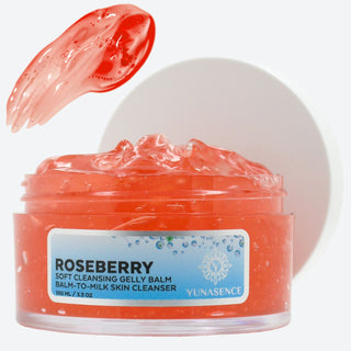 ROSEBERRY Soft Cleansing Gelly Balm,  Phytoaromatic Balm-to-Milk Skin Cleanser