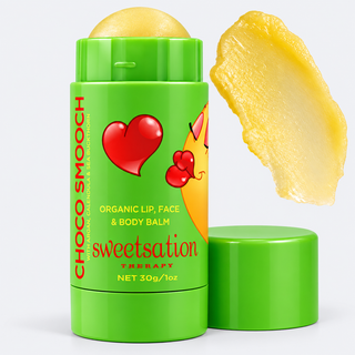 Choco Smooch Organic Lip & Face Balm, with Argan, Calendula & Sea Buckthorn