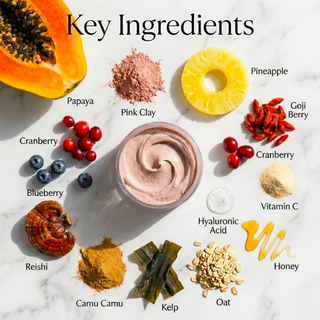 VERY BERRY Organic Oxygen Masque & Scrub with Antioxidants, Vitamin C & Superberries