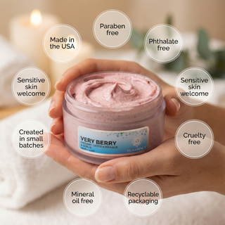 VERY BERRY Organic Oxygen Masque & Scrub with Antioxidants, Vitamin C & Superberries