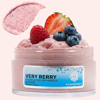 VERY BERRY Organic Oxygen Masque & Scrub with Antioxidants, Vitamin C & Superberries