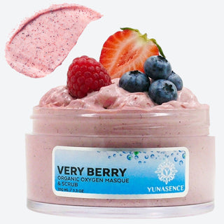VERY BERRY Organic Oxygen Masque & Scrub with Antioxidants, Vitamin C & Superberries