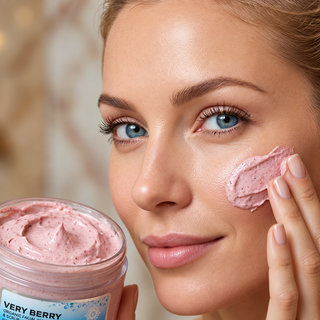 VERY BERRY Organic Oxygen Masque & Scrub with Antioxidants, Vitamin C & Superberries